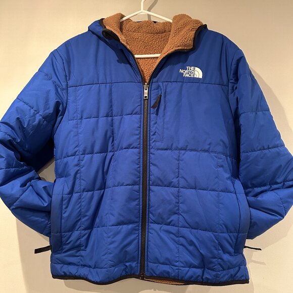 The North Face Boy's TNF Reversible Shasta Hooded Full-Zip Jacket XLG (14/16) - Picture 1 of 9